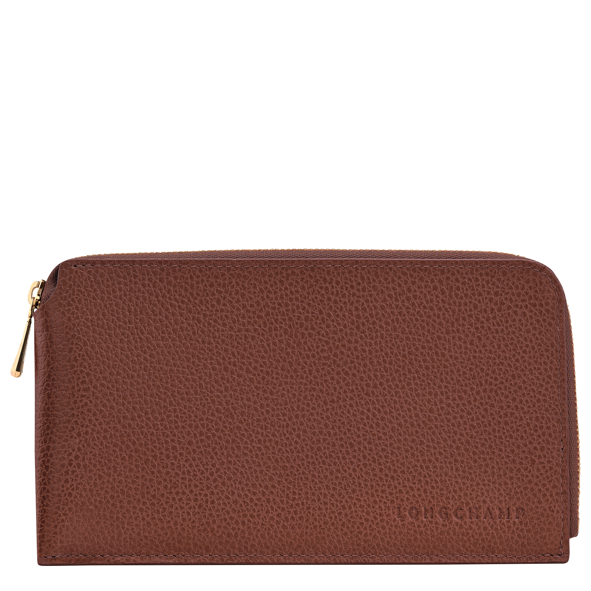 Buy Longchamp Le Foulonné Pouch Coffee in Qatar